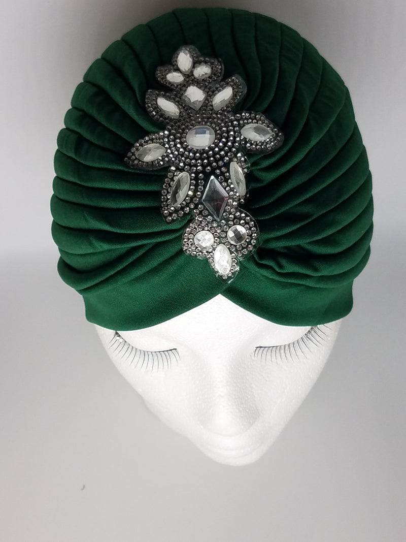 Silver Glam Turban