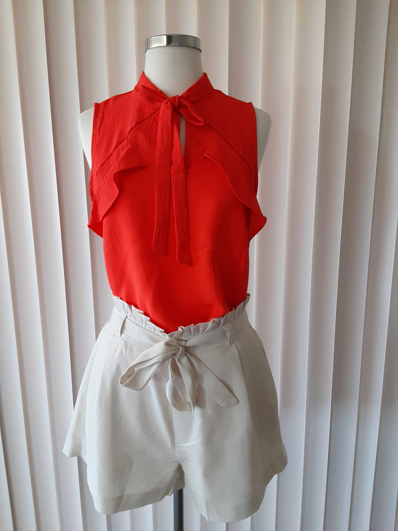 Ruffle Orange non sleeve