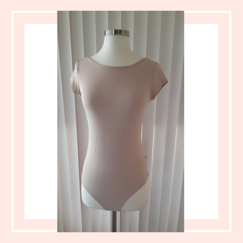 Spandex Beige Bodysuit