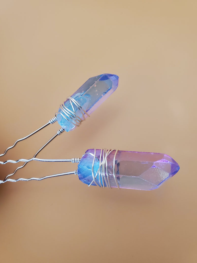 Raw Crystal Hair Pin