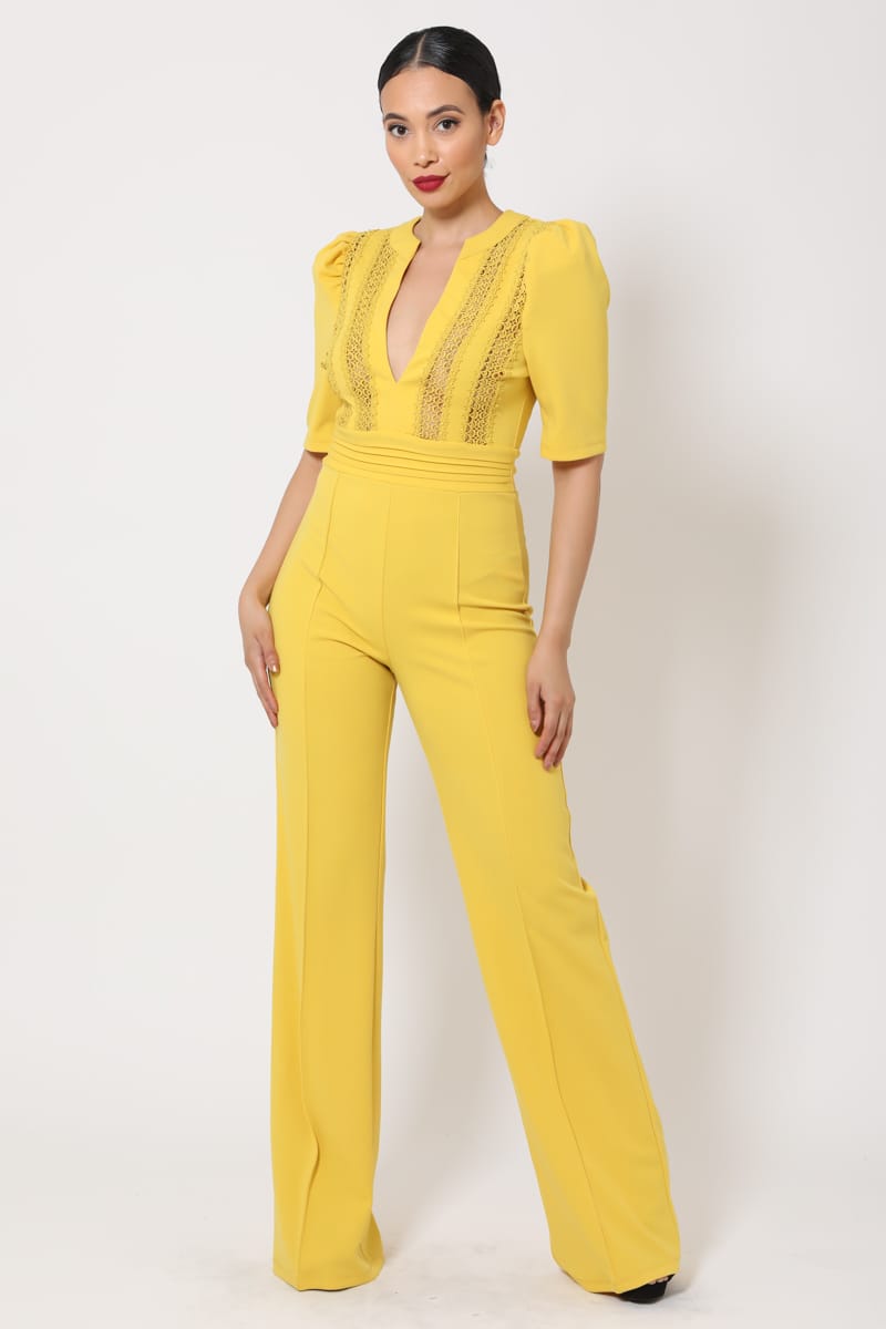 Front  Lace Jumpsuit